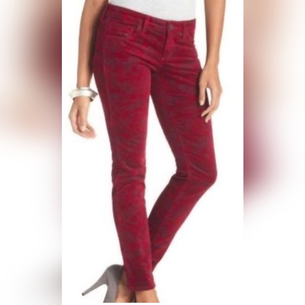 Like New, Women's Kut From The Cloth Mia Toothpick Velvet Pants.